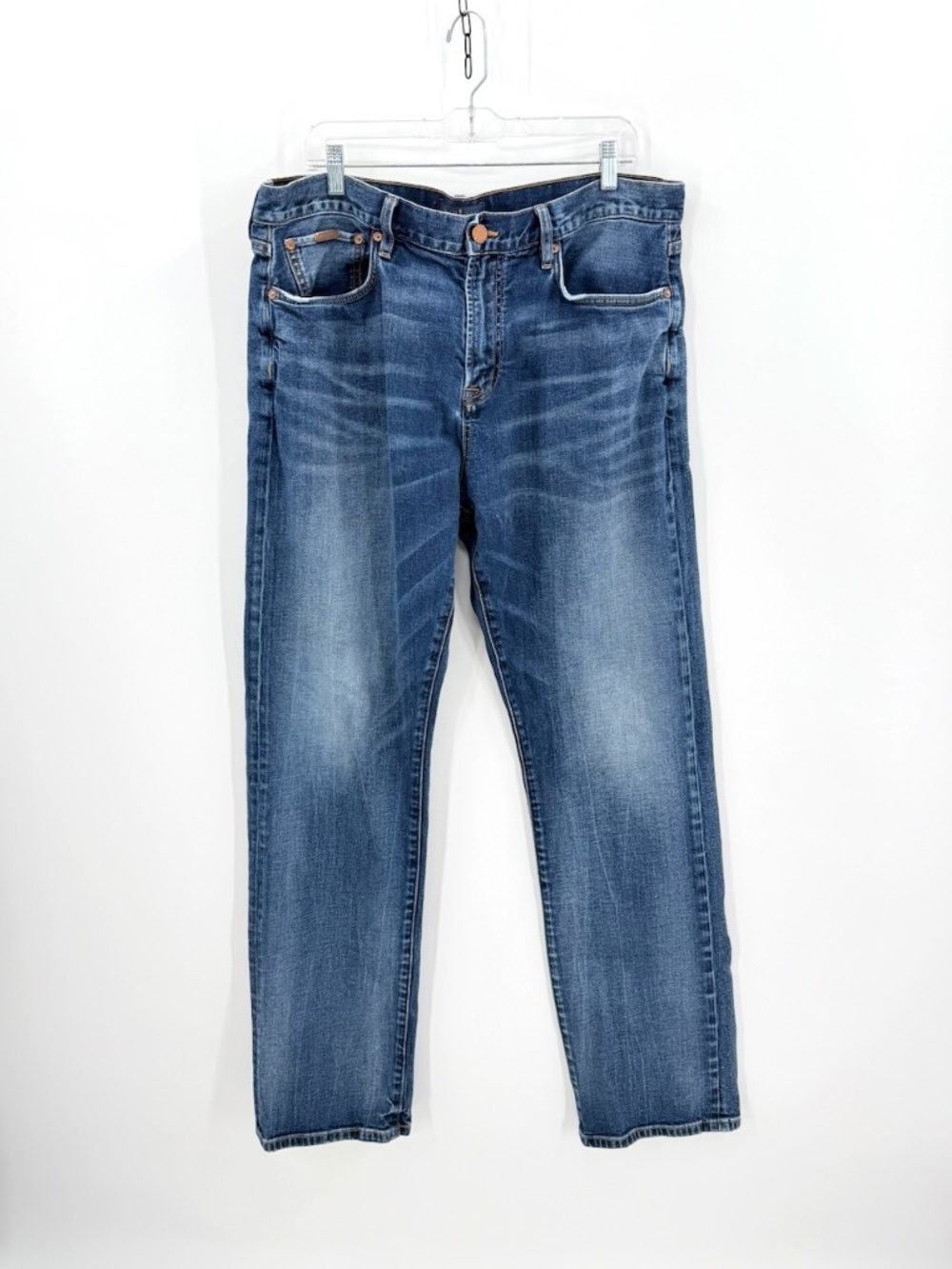 Jacob Davis Collection Jeans Mens 38x34 Blue Medium Wash Straight Leg Denim